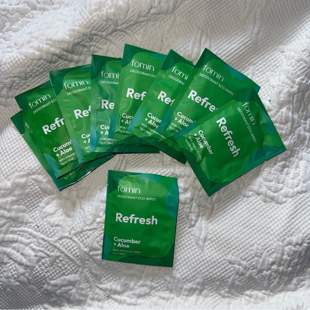Fomin AHA Deodorant Wipes Set of 9 - Cucumber Aloe